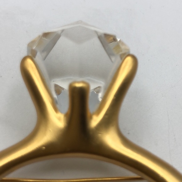 Vintage Oversized Statement Piece Engagement Ring  Pin - Picture 5 of 6